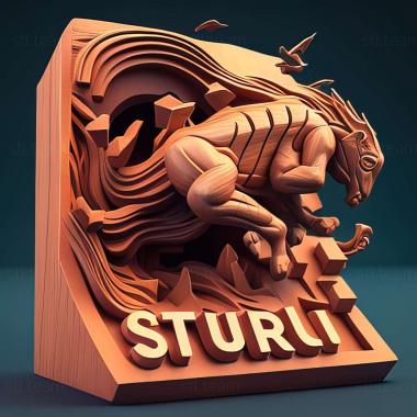 3D model Stunt Rush game (STL)